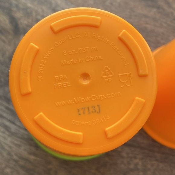 2 Wow Cup for kids 360 spill proof sippy 8oz orange green toddler child BPA Free - Picture 3 of 6